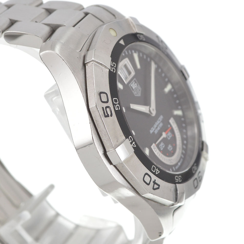 TAG HEUER Aqua racer WAF1010 Grand Date black Dial Quartz Men's
 Watch J#144955