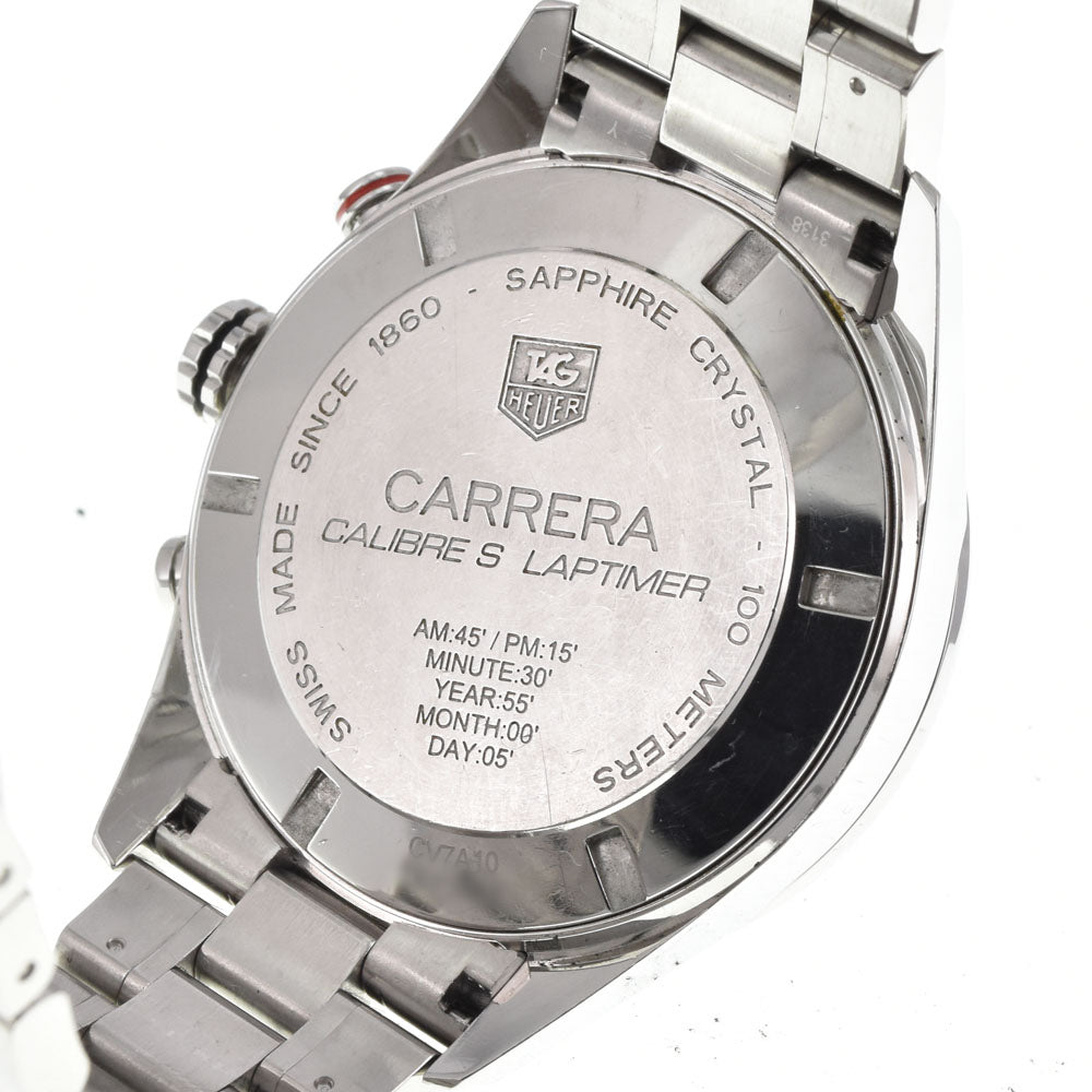 TAG HEUER Carrera Caliber S CV7A10 Chronograph black Dial Quartz Men's
 Watch M#144956