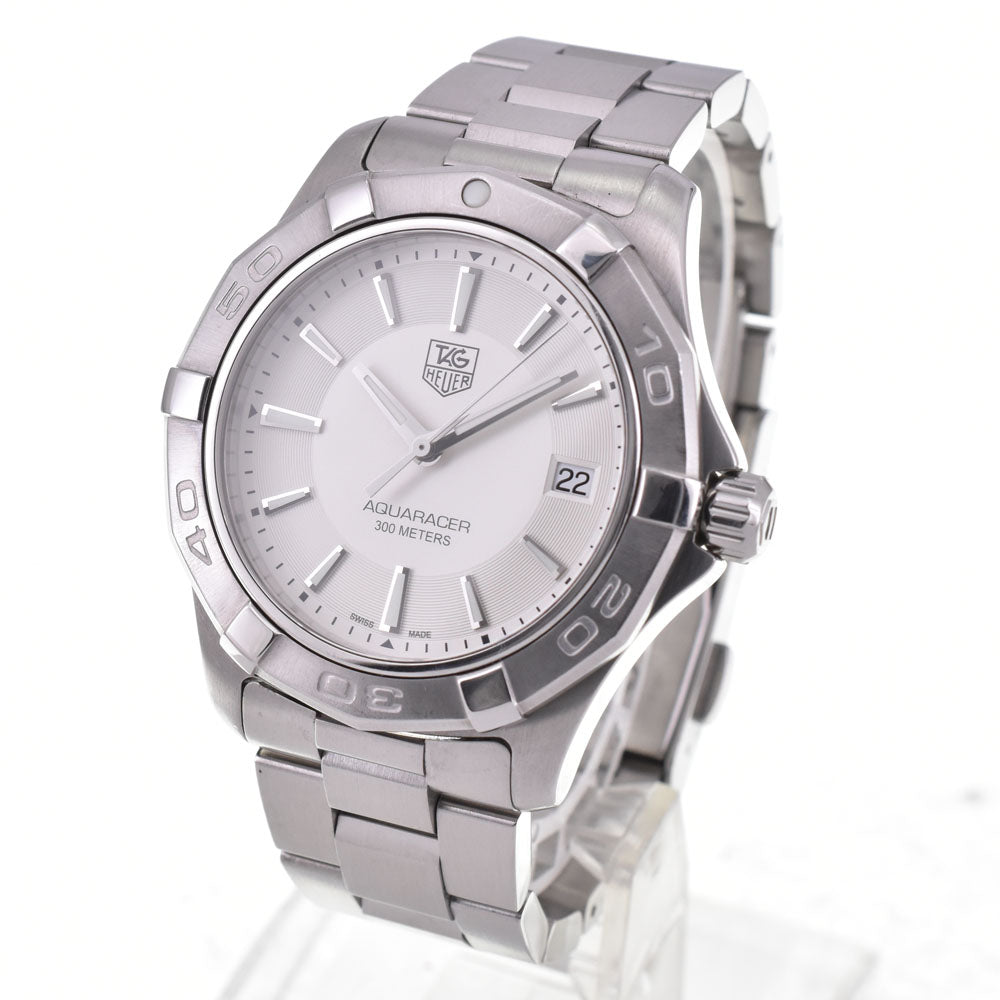 TAG HEUER Aqua racer 300M WAP1111.BA0831 Date Silver Dial Quartz Men's
 Watch J#144957