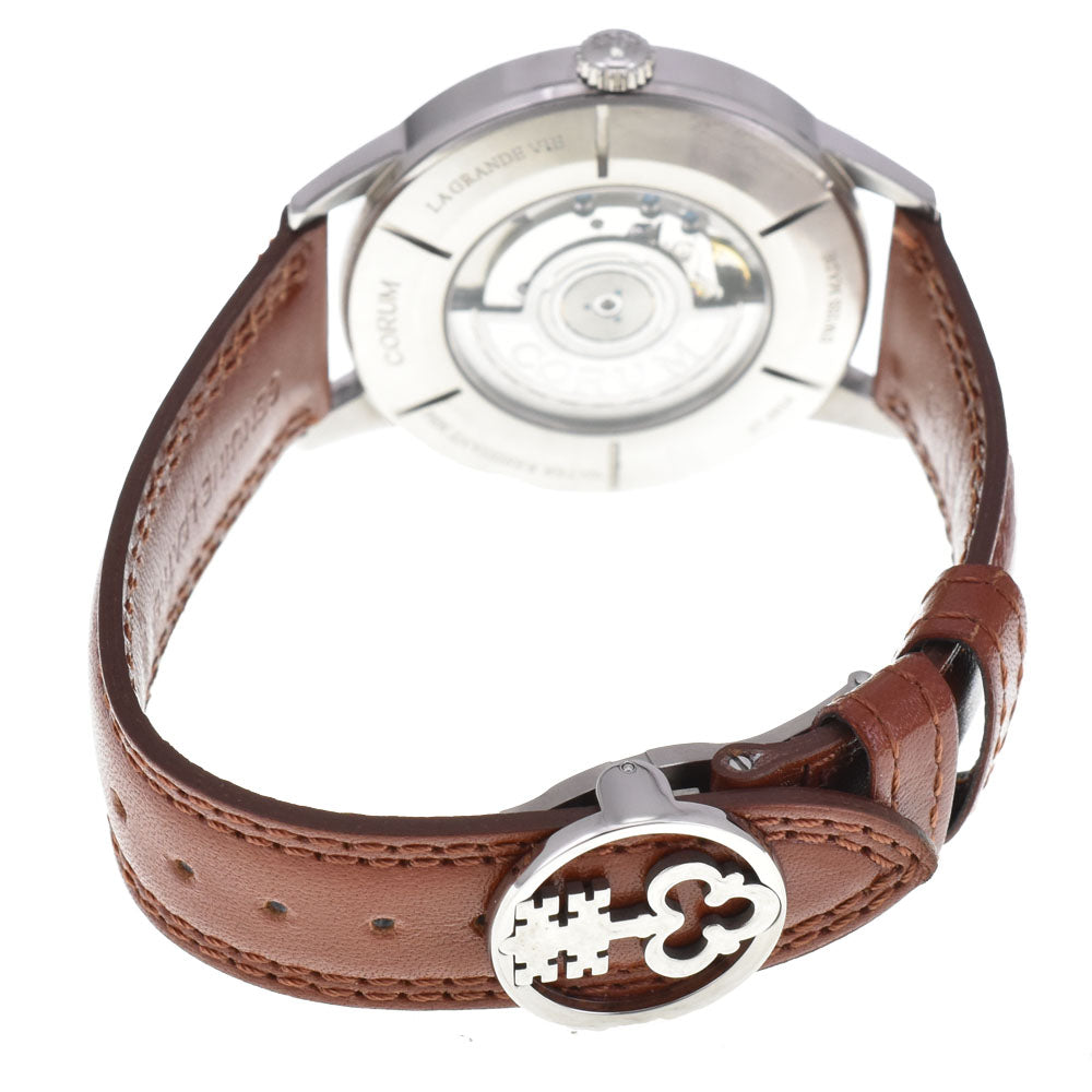 with paper CORUM La Grande Vie 082.755.20/0F03 LG23 Date blue Dial Automatic Men's
 Watch H#144967