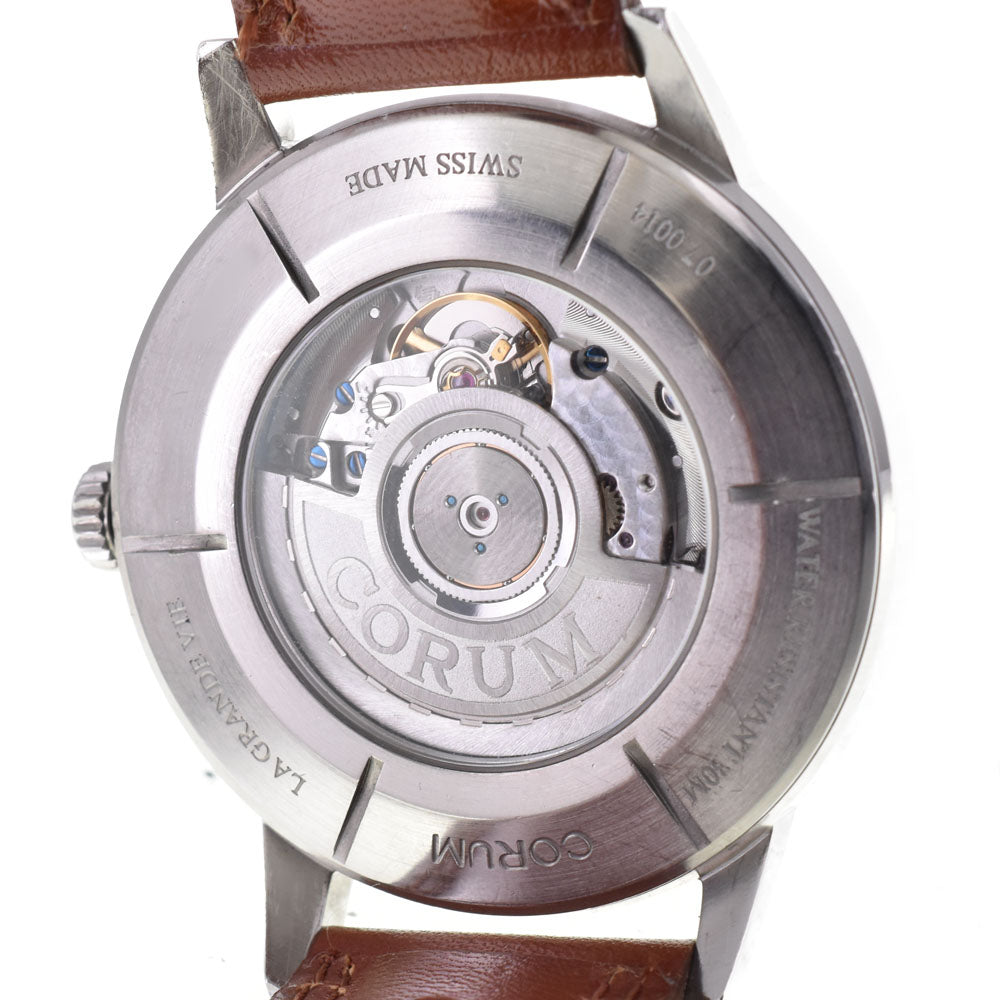 with paper CORUM La Grande Vie 082.755.20/0F03 LG23 Date blue Dial Automatic Men's
 Watch H#144967