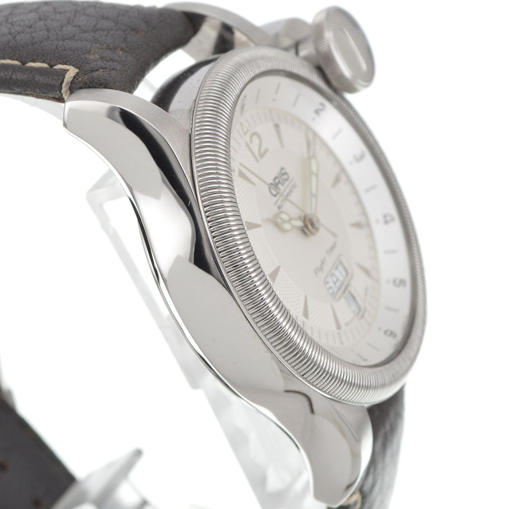 ORIS Flight timer 01 635 7568 see-through back white Dial Automatic Men's
 Watch J#144968