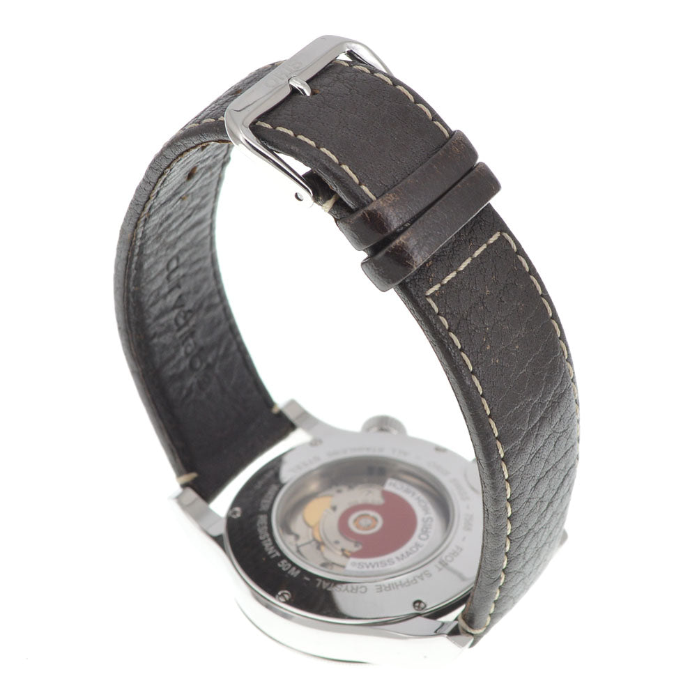 ORIS Flight timer 01 635 7568 see-through back white Dial Automatic Men's
 Watch J#144968