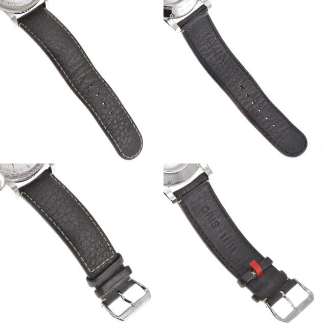 ORIS Flight timer 01 635 7568 see-through back white Dial Automatic Men's
 Watch J#144968