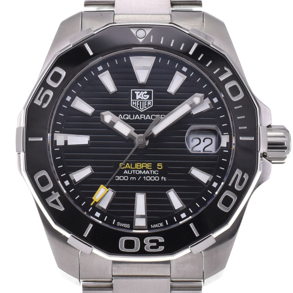 with paper TAG HEUER Aqua racer WAY211A.BA0928 Date black Dial Automatic Men's
 Watch H#144971