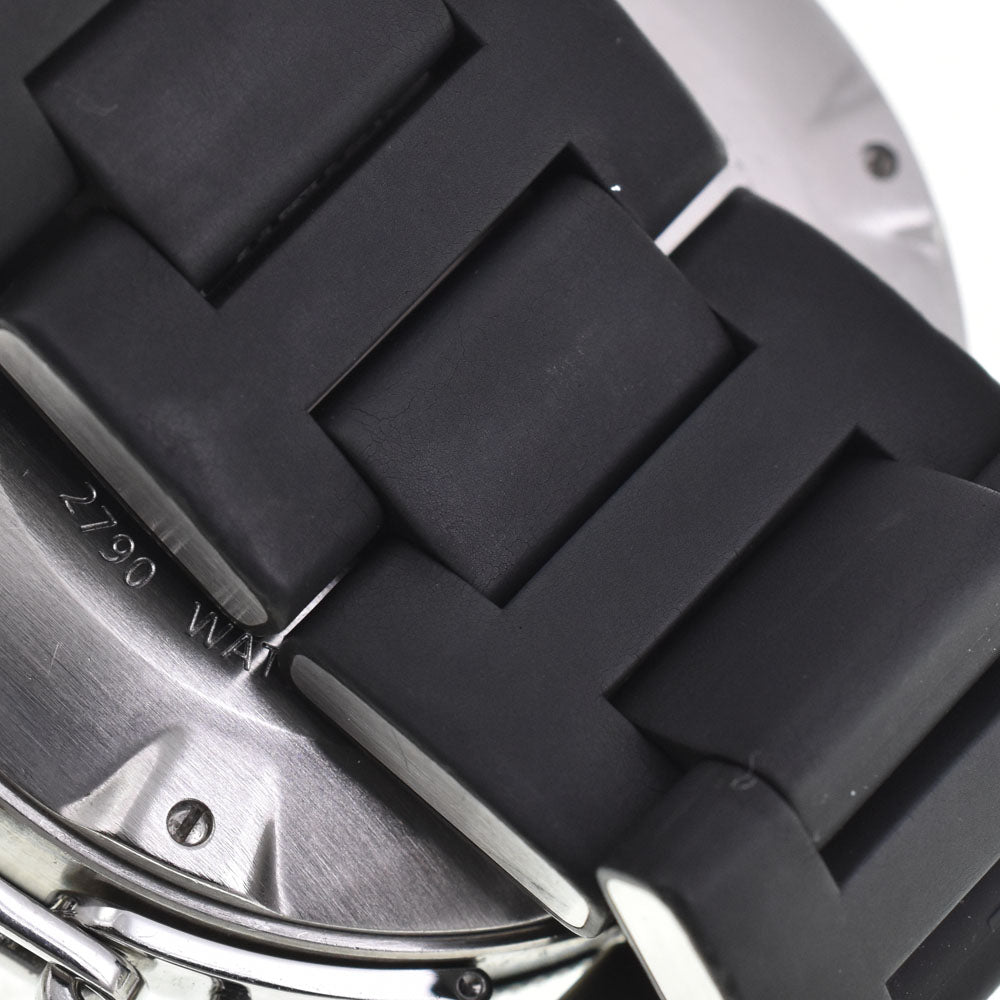 CARTIER Pasha Sea Timer Date W31077U2 Stainless Steel / Rubber black Dial Automatic Men's
 Watch I#144981