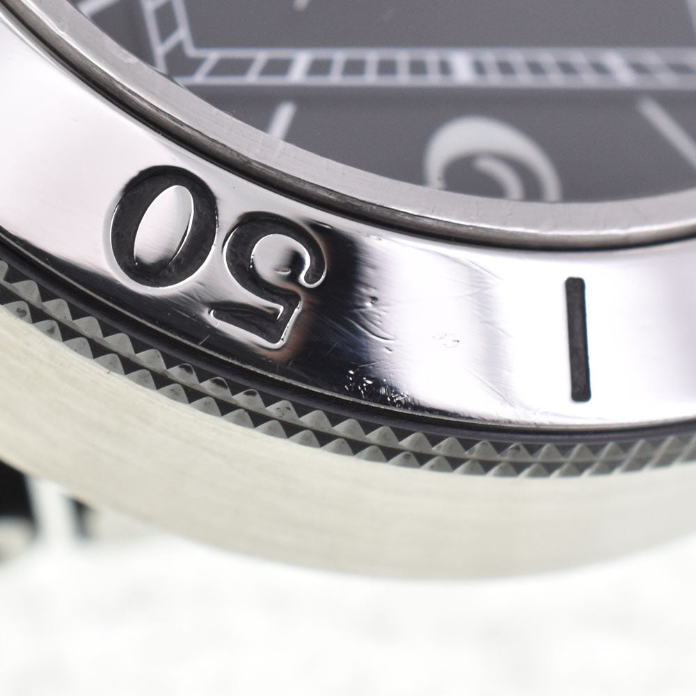 CARTIER Pasha Sea Timer Date W31077U2 Stainless Steel / Rubber black Dial Automatic Men's
 Watch I#144981