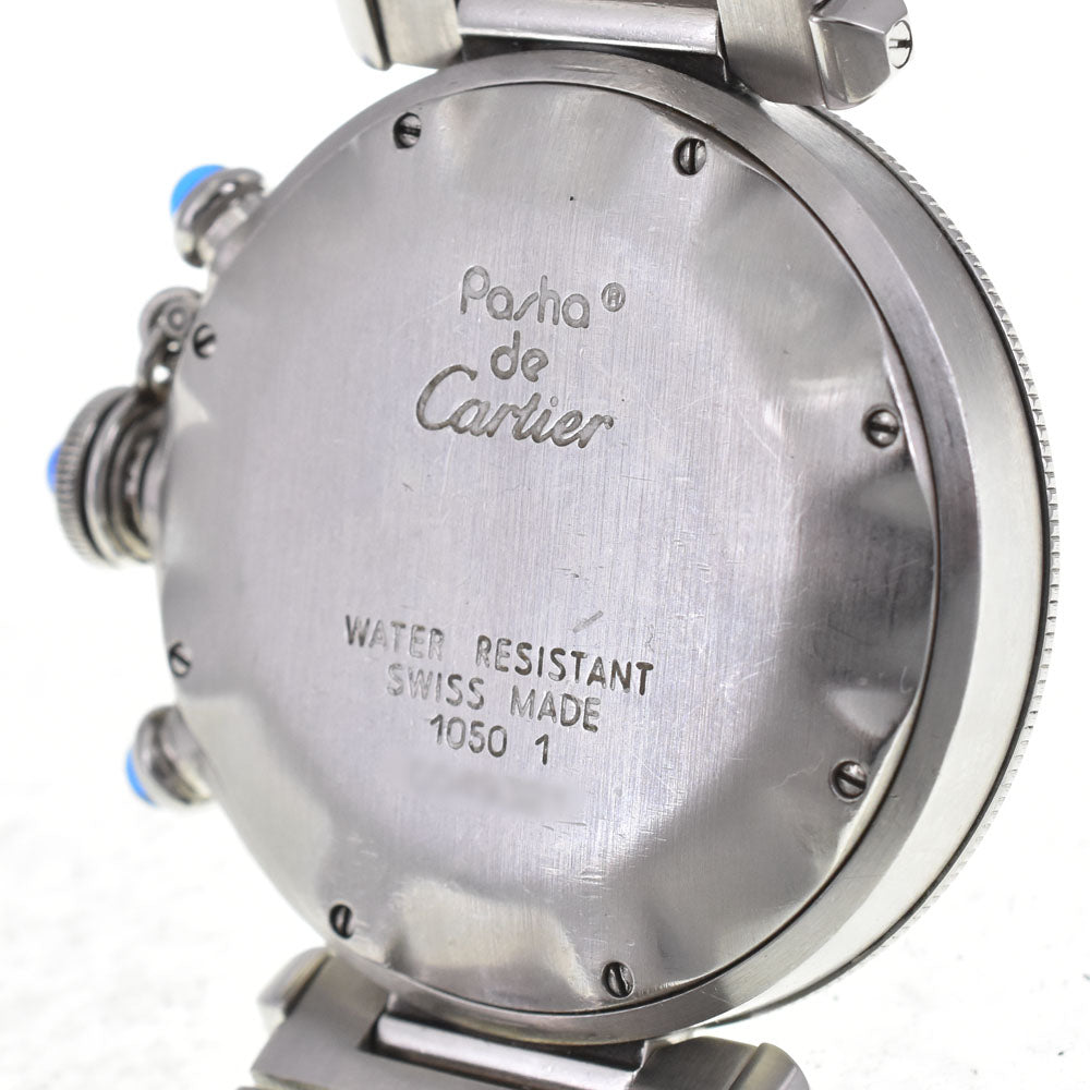 CARTIER Pasha Chronograph W31018H3/1050 Date Silver Dial Quartz Men's
 Watch K#144982