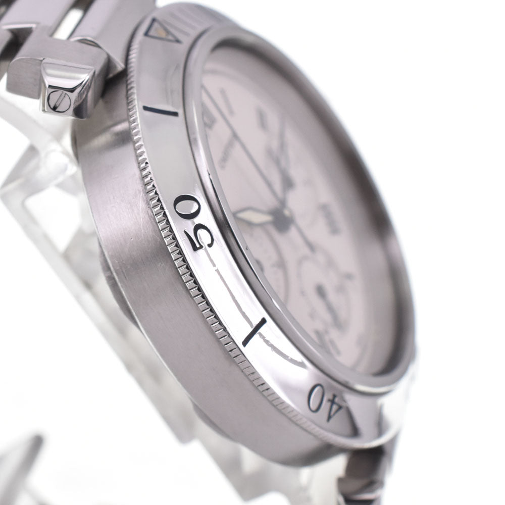 CARTIER Pasha Chronograph W31018H3/1050 Date Silver Dial Quartz Men's
 Watch K#144982