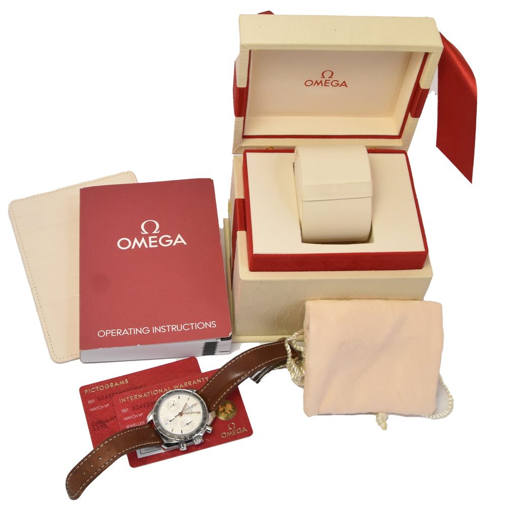 with paper OMEGA Speedmaster 324.32.38.50.02.001 Coaxial chronometer Silver Dial Automatic Unisex
 Watch J#144983