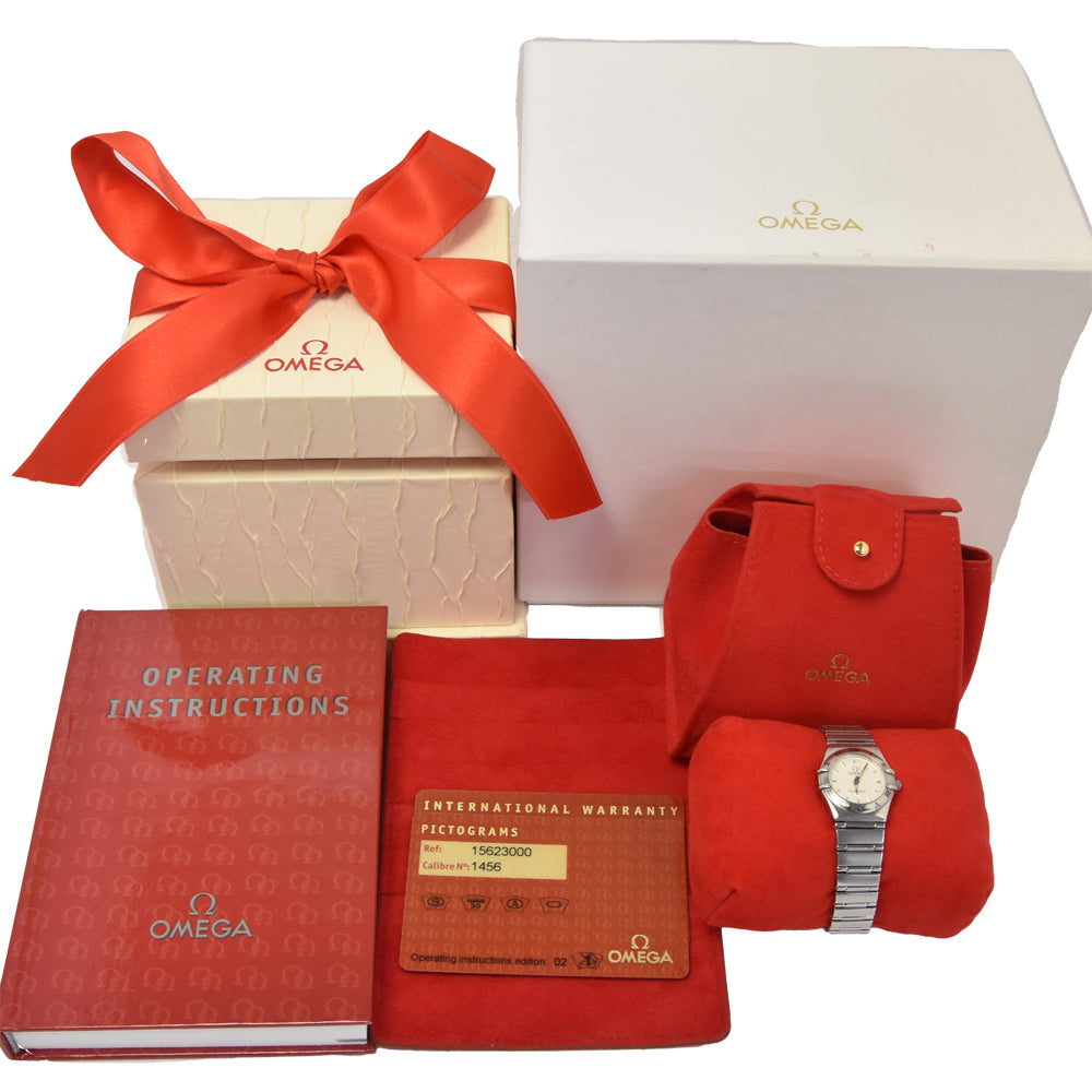 with paper OMEGA Constellation Mini 1562.30 Silver Dial Quartz Ladies
 Watch J#144990