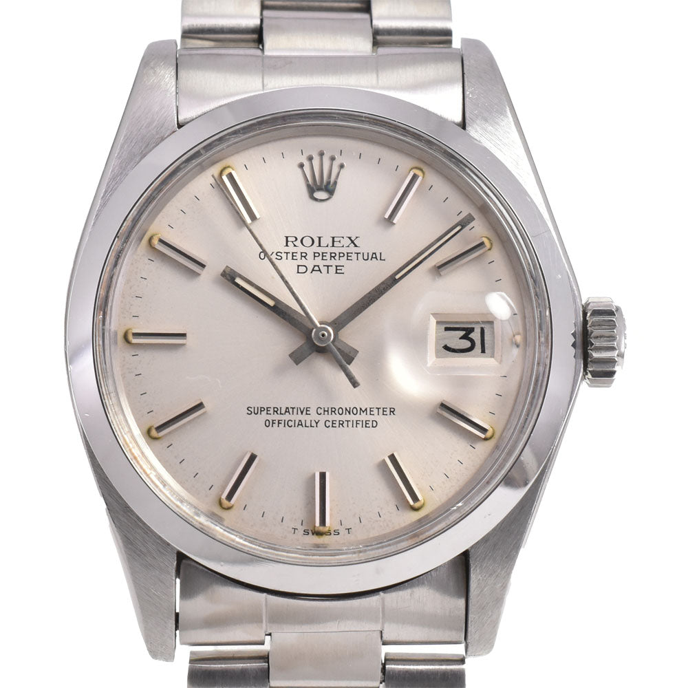 ROLEX Oyster perpetual date 1500 vintage Cal.1570 Silver Dial Automatic Men's
 Watch M#144991