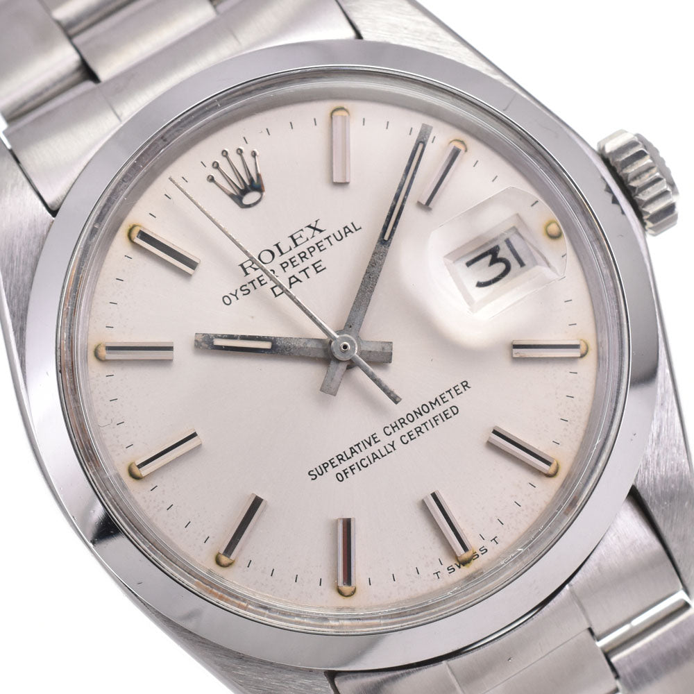 ROLEX Oyster perpetual date 1500 vintage Cal.1570 Silver Dial Automatic Men's
 Watch M#144991