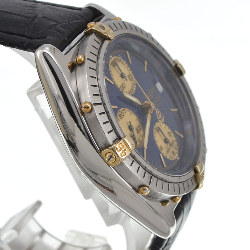 BREITLING Chronomat Bikoro B13047 Date Stainless Steel / YG Blue / gold Dial Automatic Men's
 Watch I#144992
