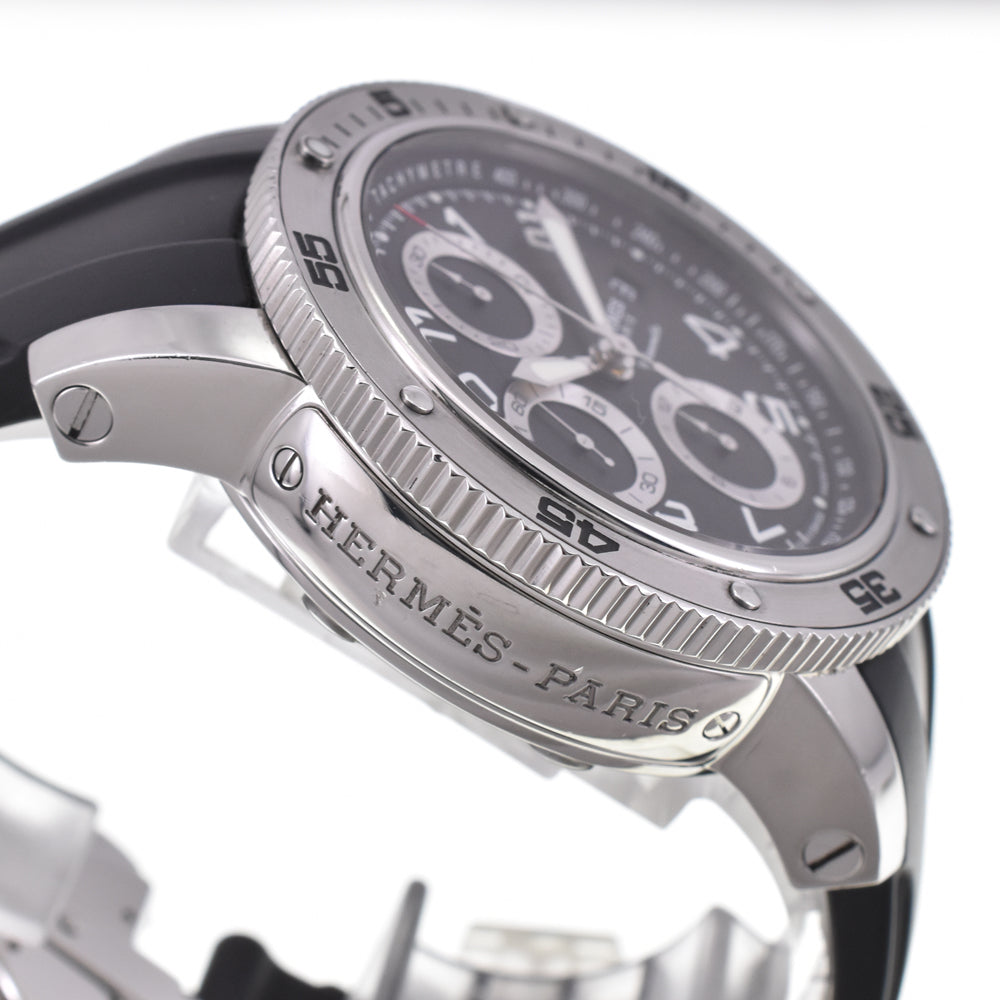 HERMES Clipper diver CP2.910 Chronograph Date black Dial Automatic Men's
 Watch J#144996