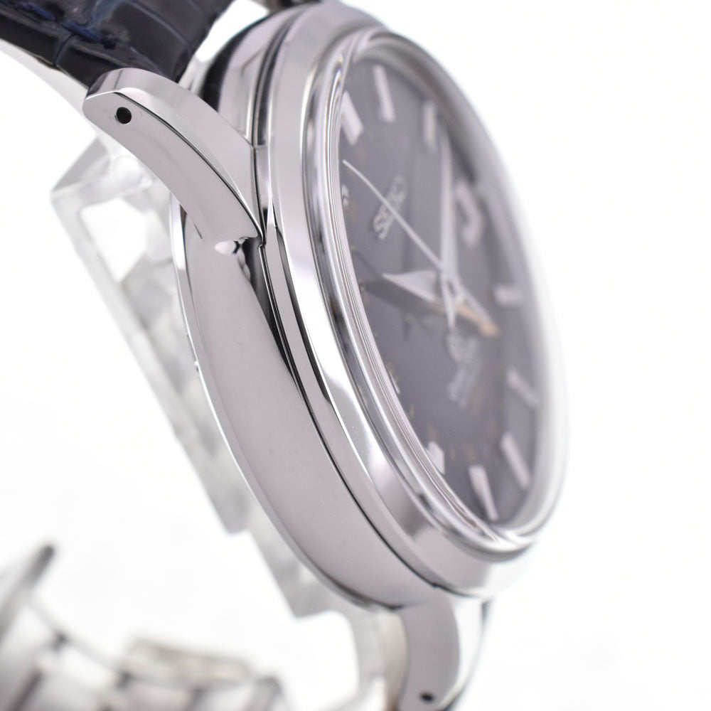 with paper SEIKO Grand Seiko Mechanical GMT 10th Anniversary SBGM031/9S66-00D0 Date Navy Dial Automatic Men's
 Watch I#145003