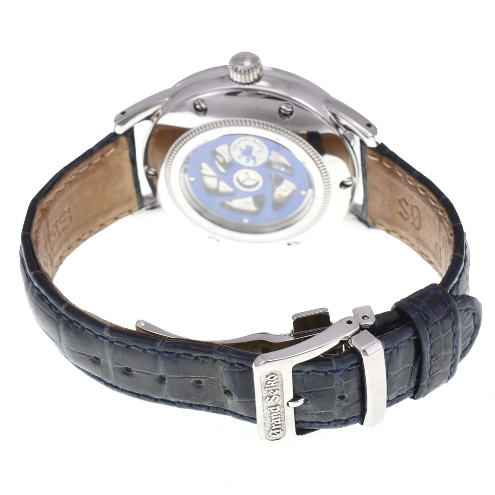 with paper SEIKO Grand Seiko Mechanical GMT 10th Anniversary SBGM031/9S66-00D0 Date Navy Dial Automatic Men's
 Watch I#145003