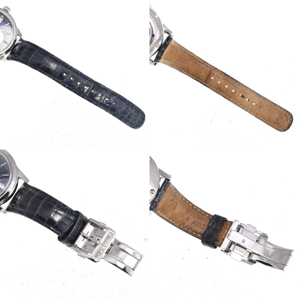 with paper SEIKO Grand Seiko Mechanical GMT 10th Anniversary SBGM031/9S66-00D0 Date Navy Dial Automatic Men's
 Watch I#145003