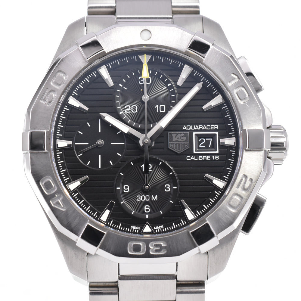 with paper TAG HEUER Aqua racer CAY2110.BA0925 black Dial Automatic Men's
 Watch J#145005