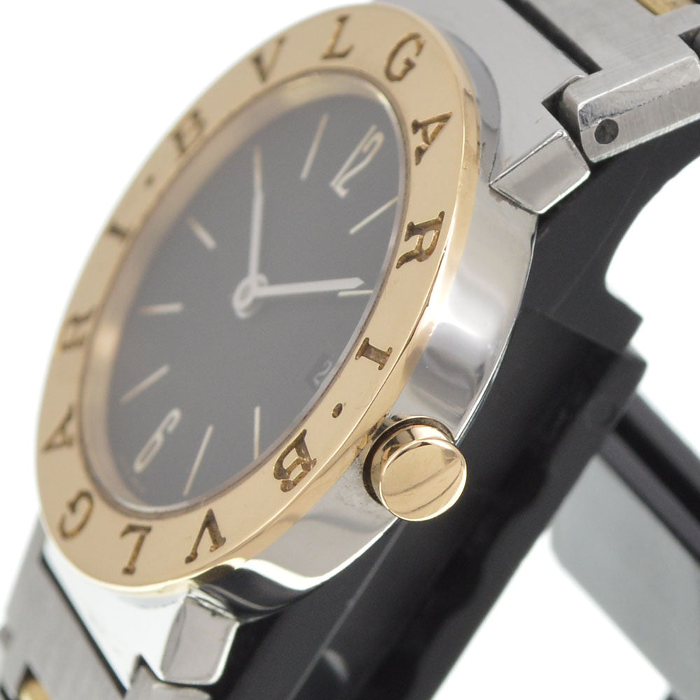 BVLGARI Bvlgari Bvlgari BB26SGD Date Stainless Steel / K18YG black Dial Quartz Ladies
 Watch J#145008