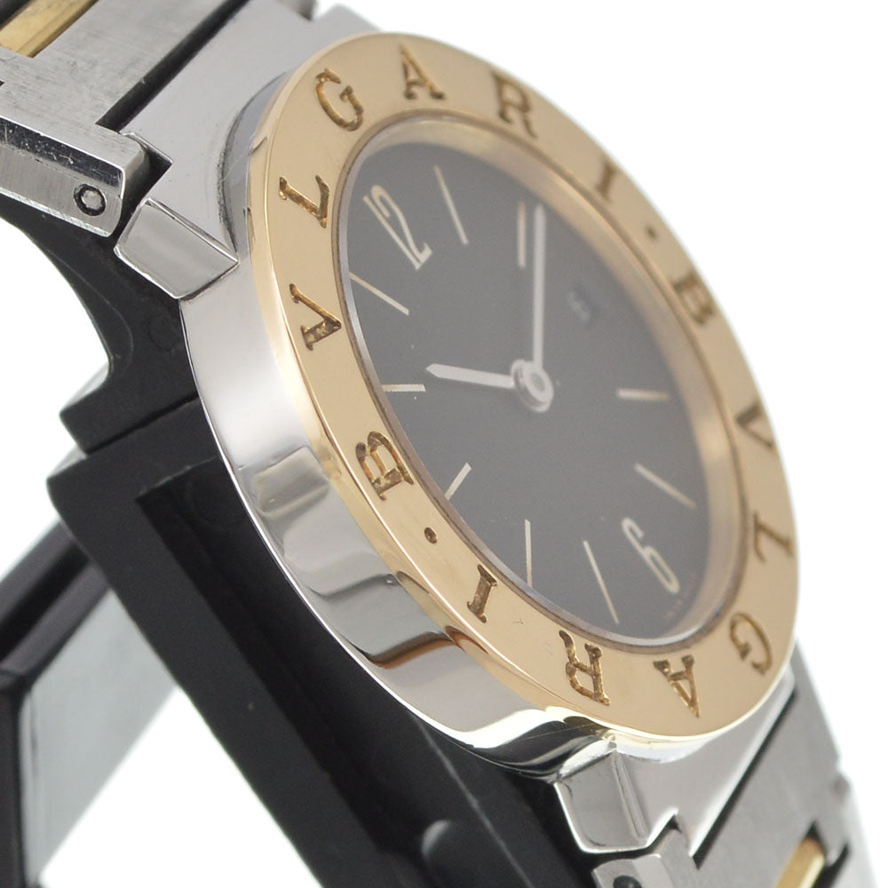 BVLGARI Bvlgari Bvlgari BB26SGD Date Stainless Steel / K18YG black Dial Quartz Ladies
 Watch J#145008