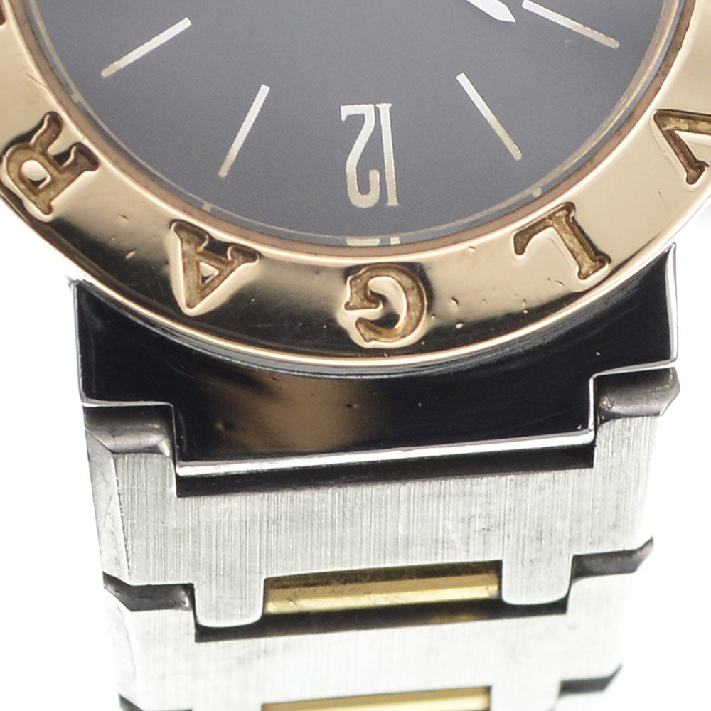 BVLGARI Bvlgari Bvlgari BB26SGD Date Stainless Steel / K18YG black Dial Quartz Ladies
 Watch J#145008