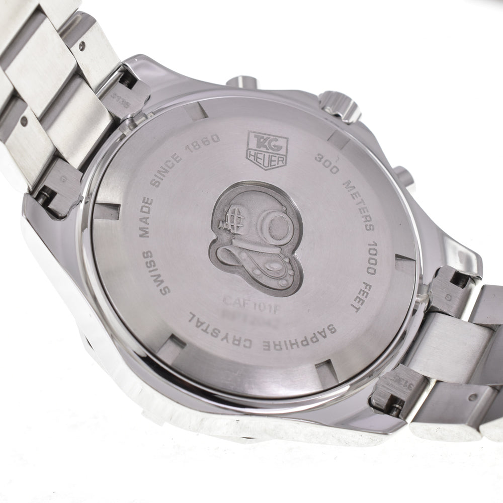 with paper TAG HEUER Aqua racer CAF101F.BA0821 Silver Dial Quartz Men's
 Watch J#145025