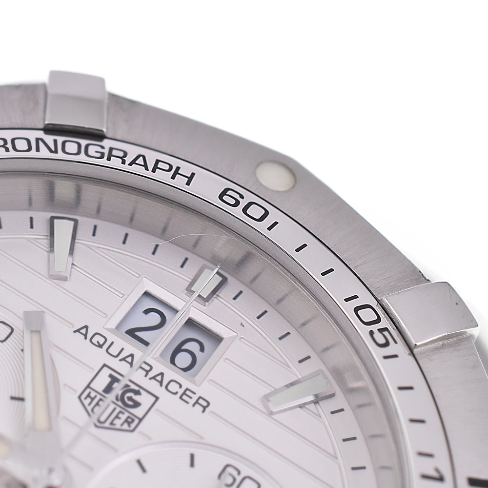 with paper TAG HEUER Aqua racer CAF101F.BA0821 Silver Dial Quartz Men's
 Watch J#145025