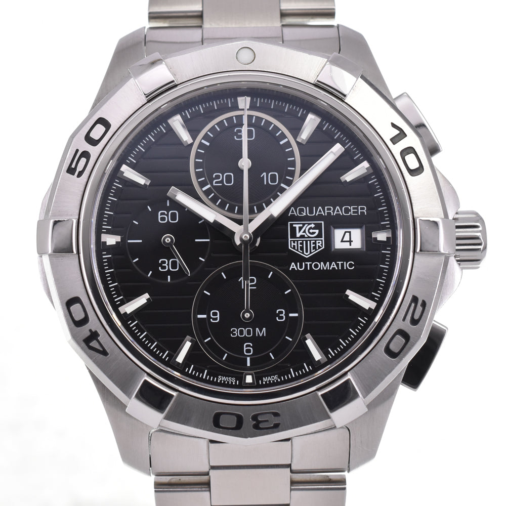 with paper TAG HEUER Aqua racer CAP2110.BA0833 black Dial Automatic Men's
 Watch J#145026