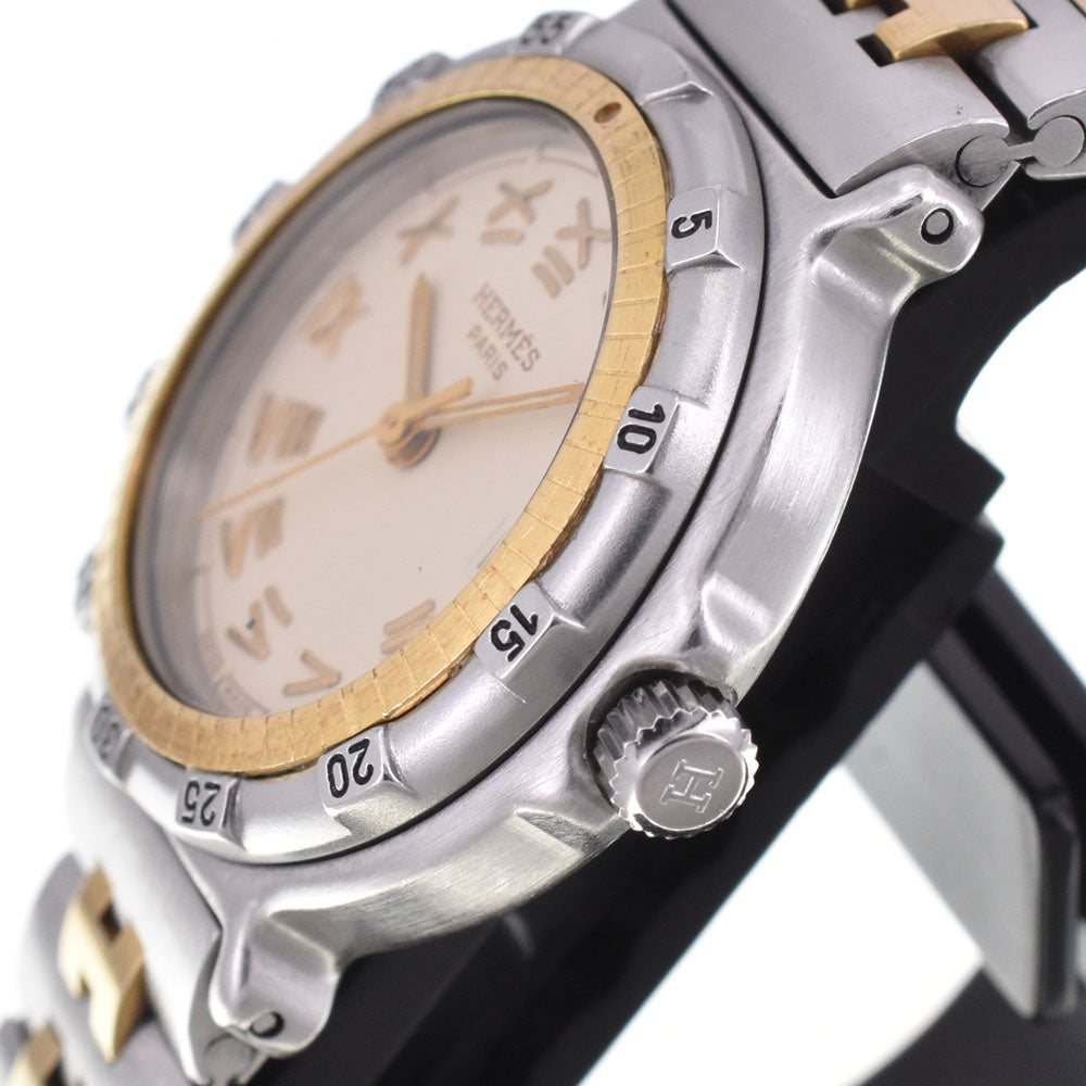 HERMES Captain Nemo Stainless Steel/Gold Plated Ivory Dial Quartz Ladies
 Watch J#145029