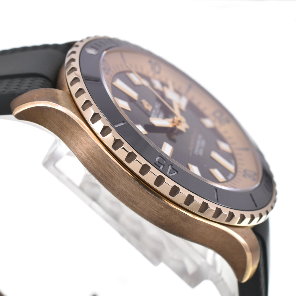 with paper BREITLING Super Ocean Automatic 42 N17375 bronze khaki Dial Automatic Men's
 Watch J#145031