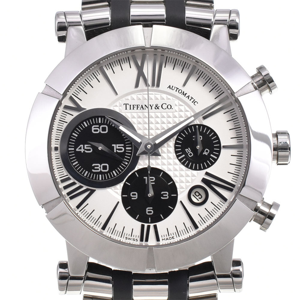 TIFFANY&Co. Atlas Gen Z1000.82.12A21A00A Chronograph Date Silver / Black Dial Automatic Men's
 Watch J#145042
