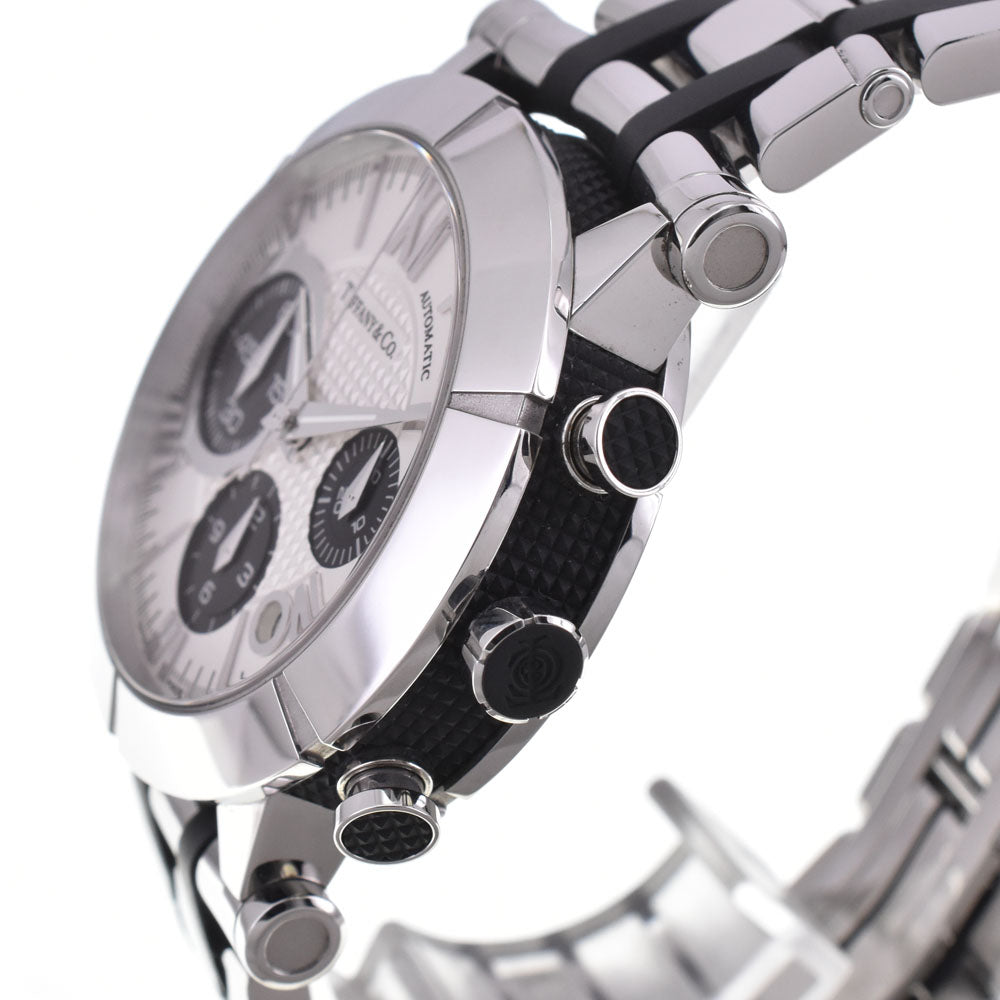 TIFFANY&Co. Atlas Gen Z1000.82.12A21A00A Chronograph Date Silver / Black Dial Automatic Men's
 Watch J#145042