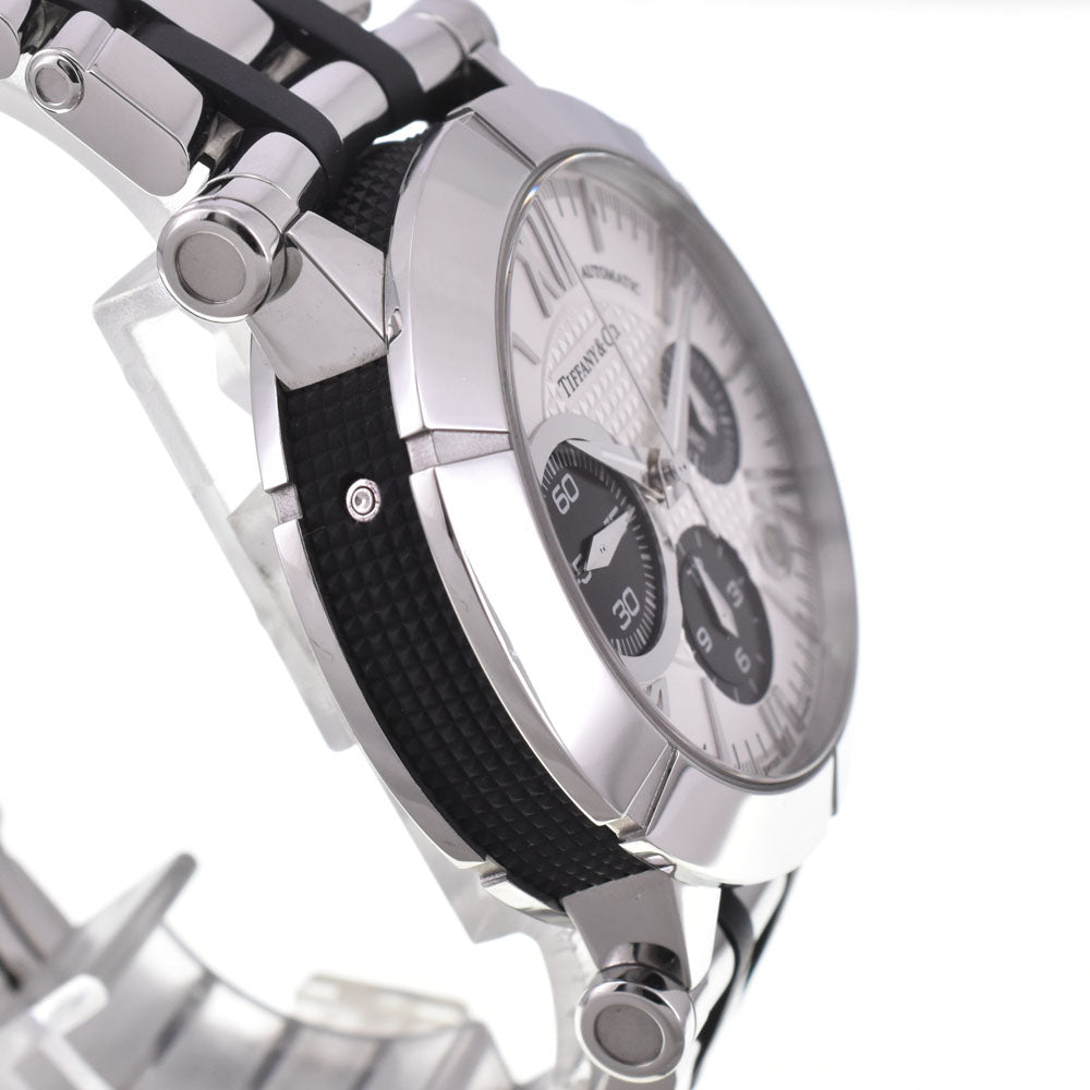 TIFFANY&Co. Atlas Gen Z1000.82.12A21A00A Chronograph Date Silver / Black Dial Automatic Men's
 Watch J#145042