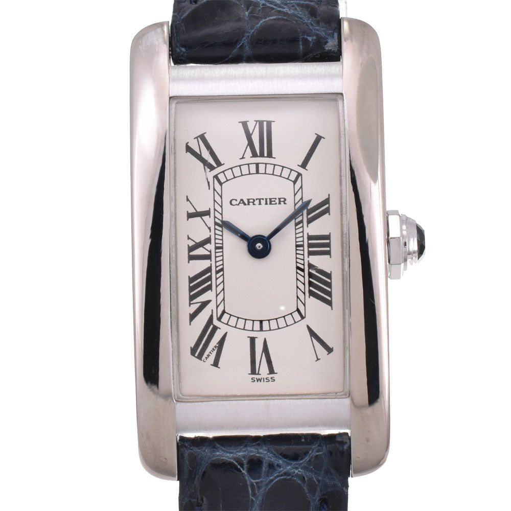 with paper CARTIER Tank american W2601956 K18WG Ivory Dial Quartz Ladies
 Watch M#145048