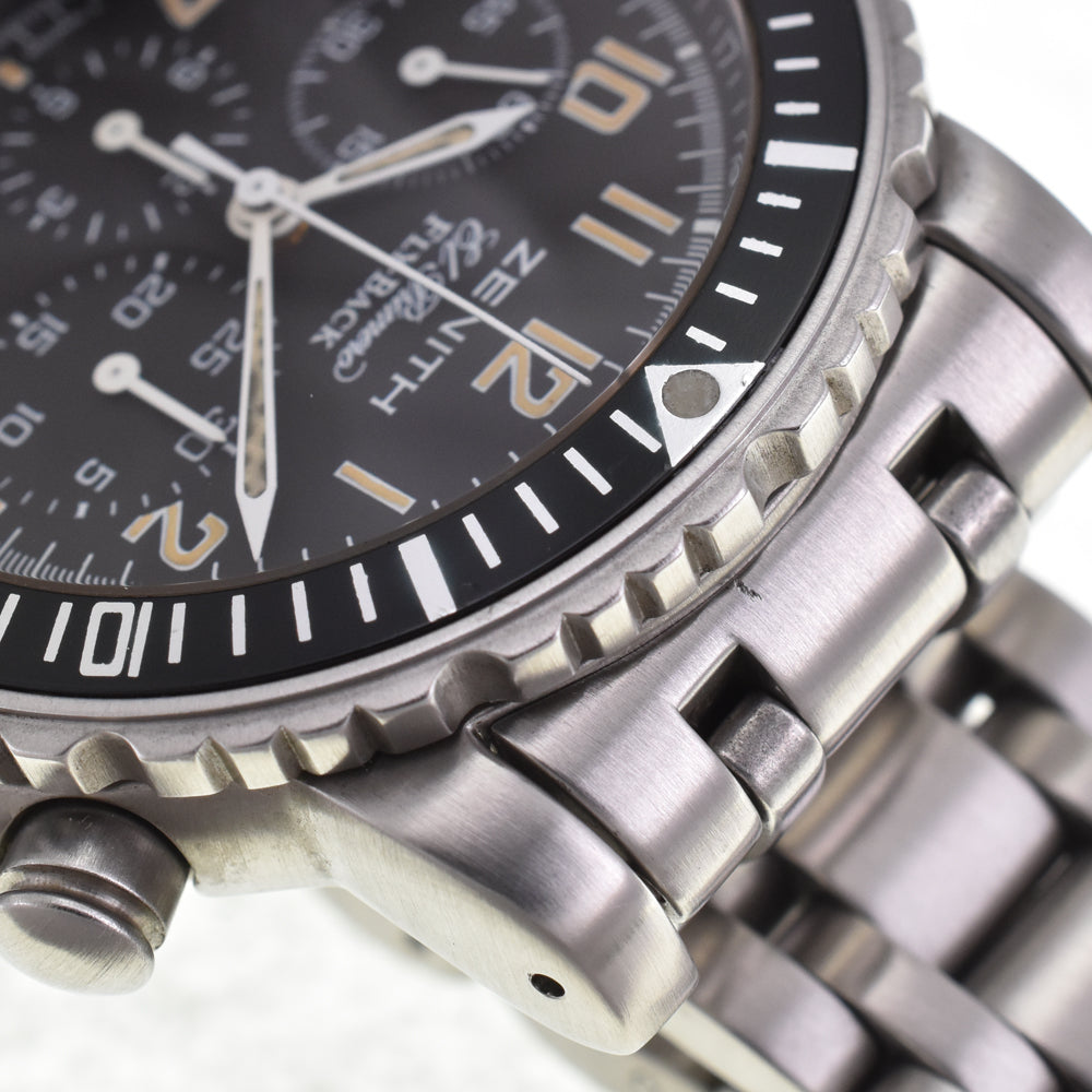 ZENITH Rainbow Flyback El Primero 01/02.0470.405 black Dial Automatic Men's
 Watch K#145049