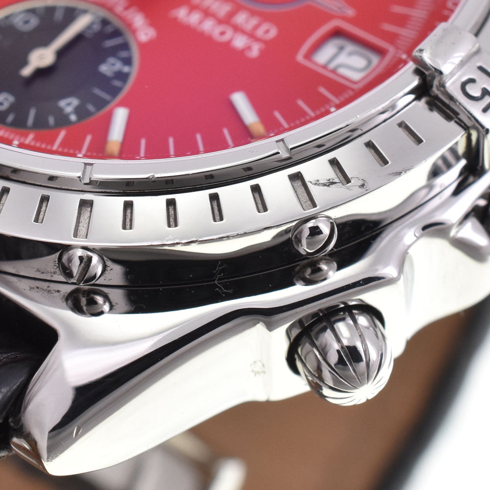 BREITLING Chronomat Red Arrows A13050.1 Date Red Dial Automatic Men's
 Watch J#145053