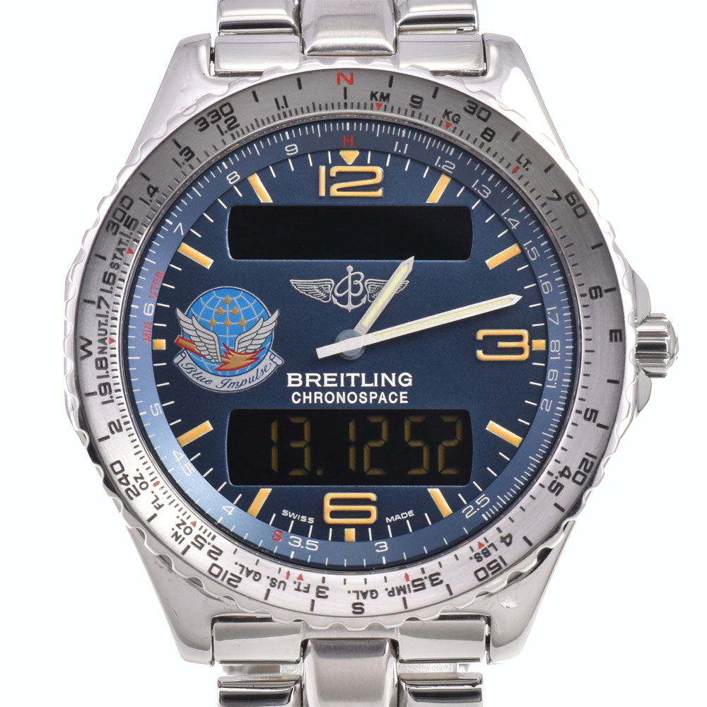 BREITLING Chrono space A56012.1 Digiana blue Dial Quartz Men's
 Watch M#145055