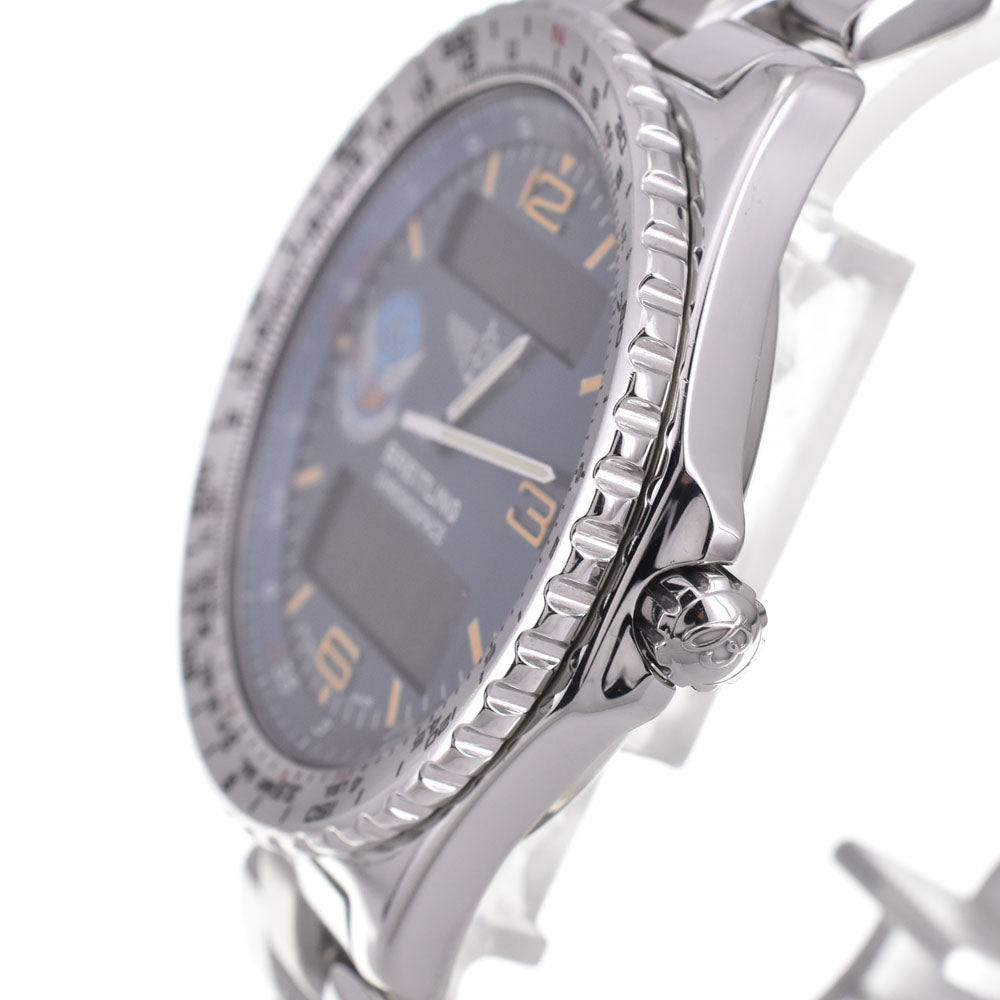 BREITLING Chrono space A56012.1 Digiana blue Dial Quartz Men's
 Watch M#145055