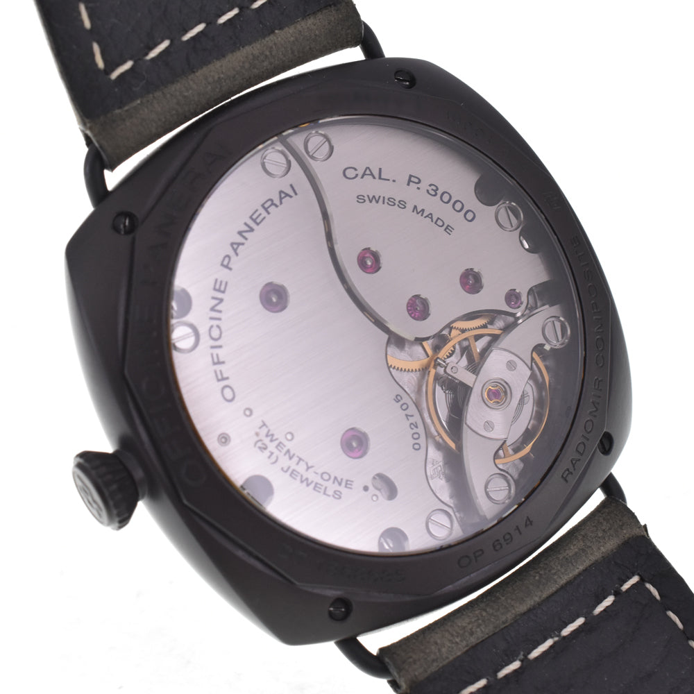 with paper PANERAI Radiomir Composite 3 Days PAM00504 black Dial Hand Winding Men's
 Watch I#145057