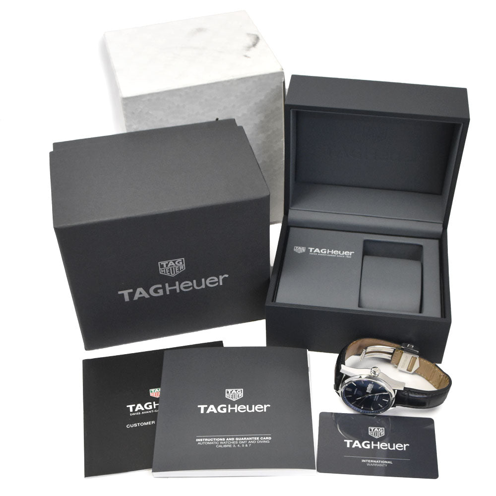 with paper TAG HEUER Carrera WAR201E Caliber 5 blue Dial Automatic Men's
 Watch I#145062