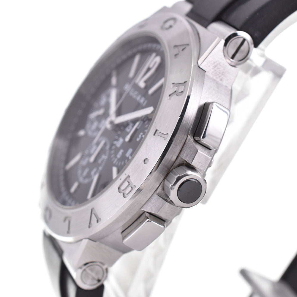 with paper BVLGARI Diagono DG41SCH black Dial Automatic Men's
 Watch M#145063