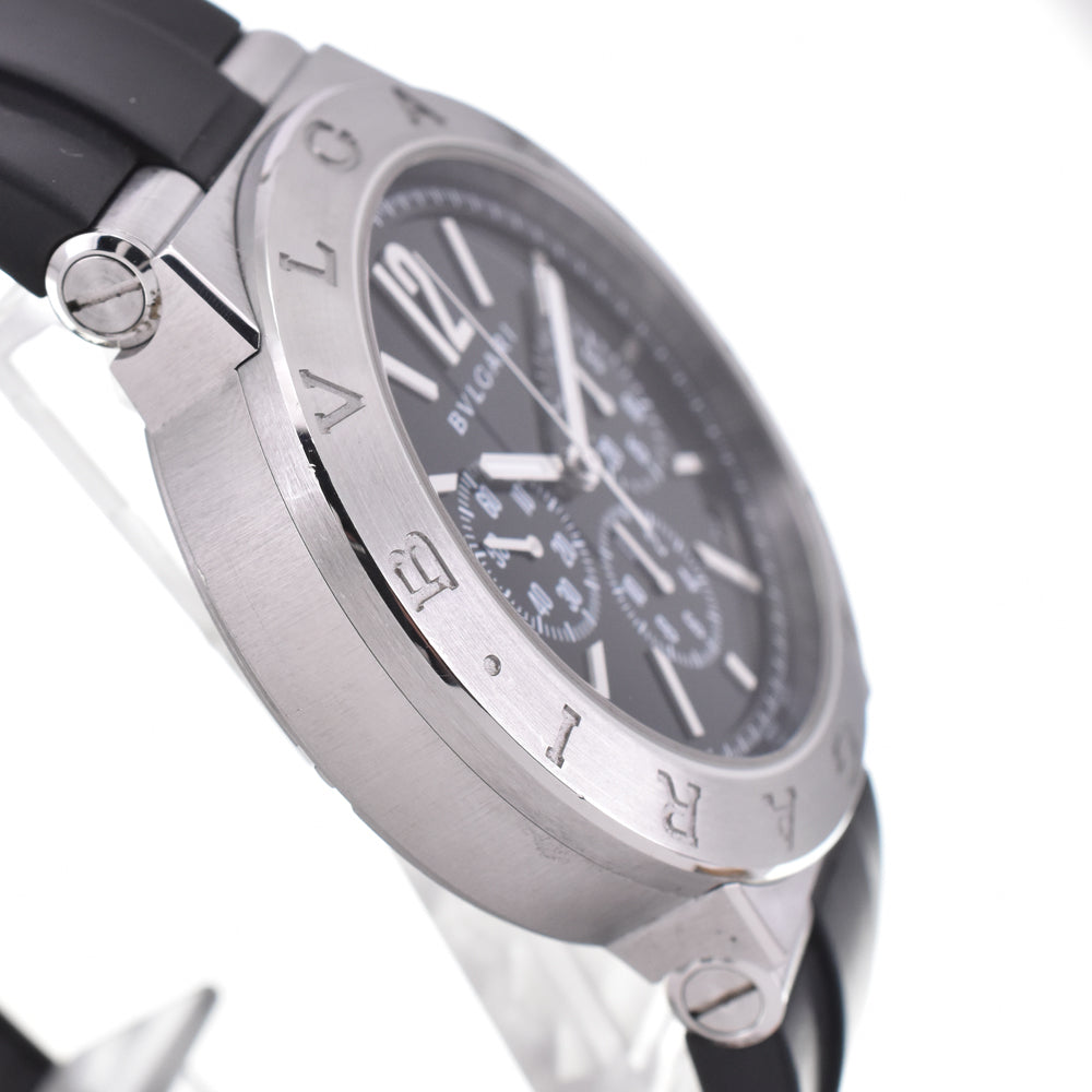 with paper BVLGARI Diagono DG41SCH black Dial Automatic Men's
 Watch M#145063