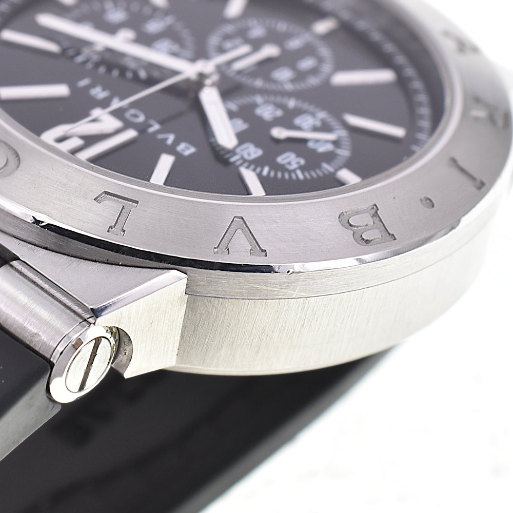 with paper BVLGARI Diagono DG41SCH black Dial Automatic Men's
 Watch M#145063