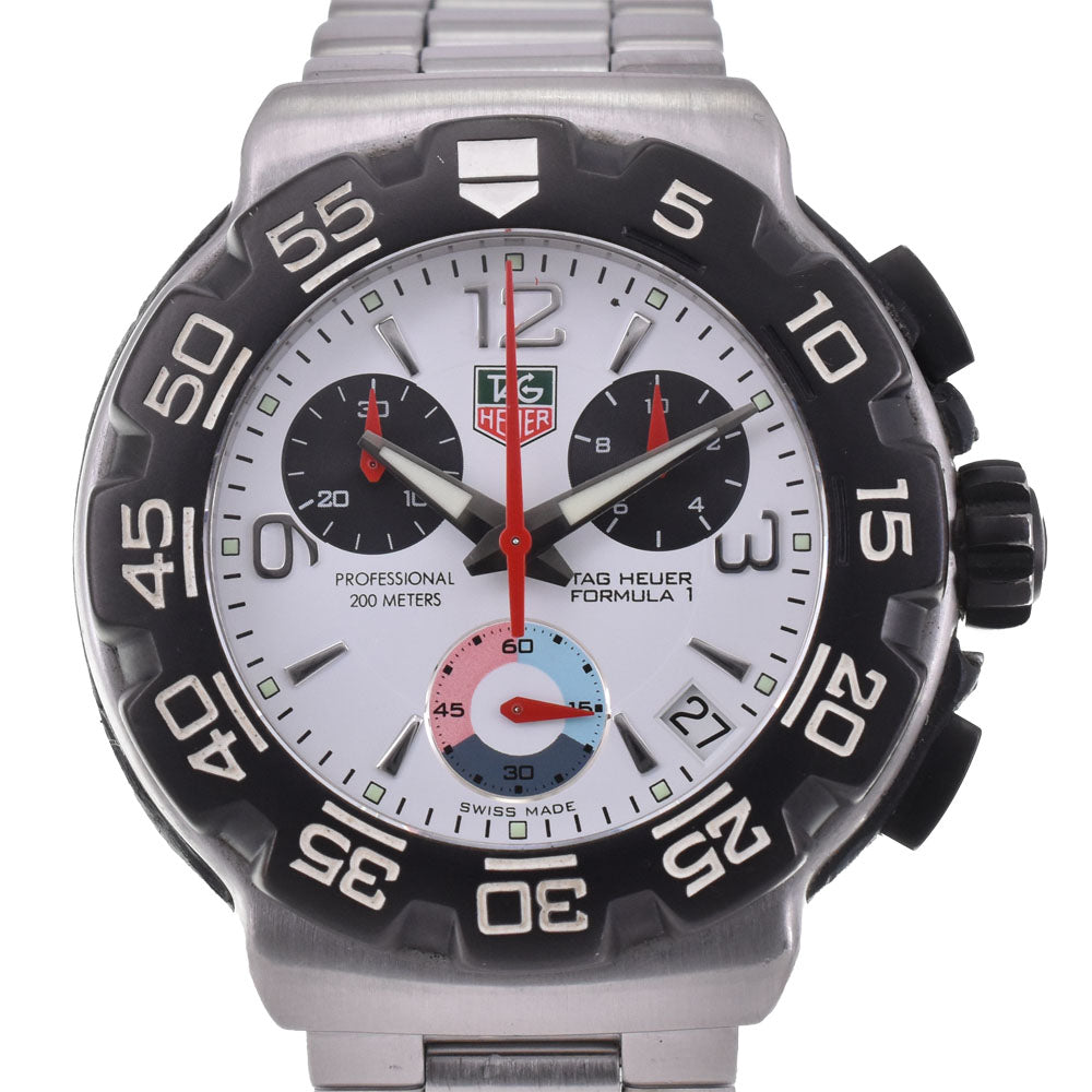 TAG HEUER Formula 1 CAC1111-0 Date white Dial Quartz Men's
 Watch J#145068