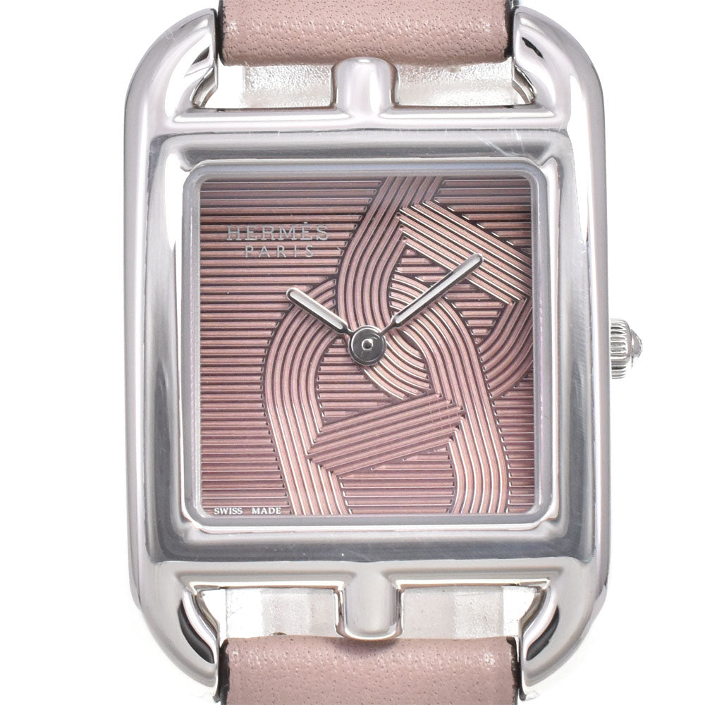 with paper HERMES Cape Cod CC1.310 pink Dial Quartz Ladies
 Watch I#145072