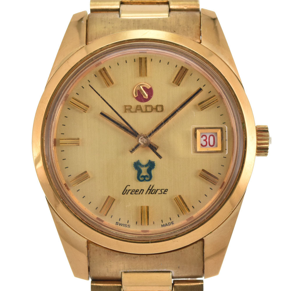 RADO Green horse 11658 Date Stainless Steel/Gold Plated gold Dial Automatic Men's
 Watch M#145078