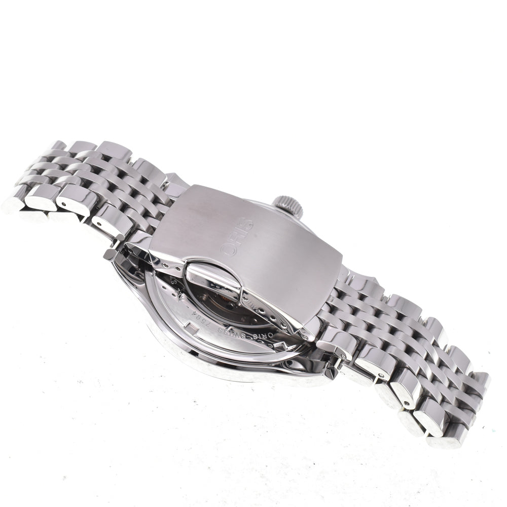 with paper ORIS Classic Date 01 733 7594 4061-07 8 20 61 see-through back Silver Dial Automatic Men's
 Watch K#145080
