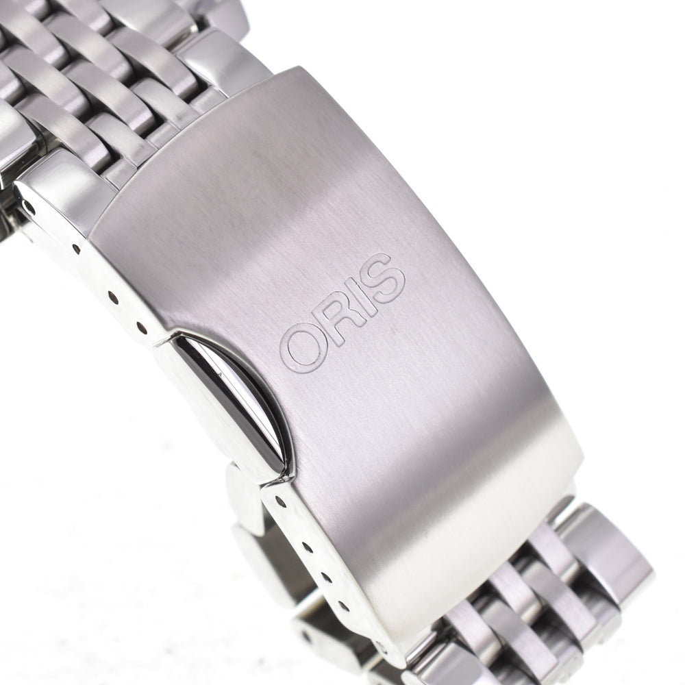 with paper ORIS Classic Date 01 733 7594 4061-07 8 20 61 see-through back Silver Dial Automatic Men's
 Watch K#145080