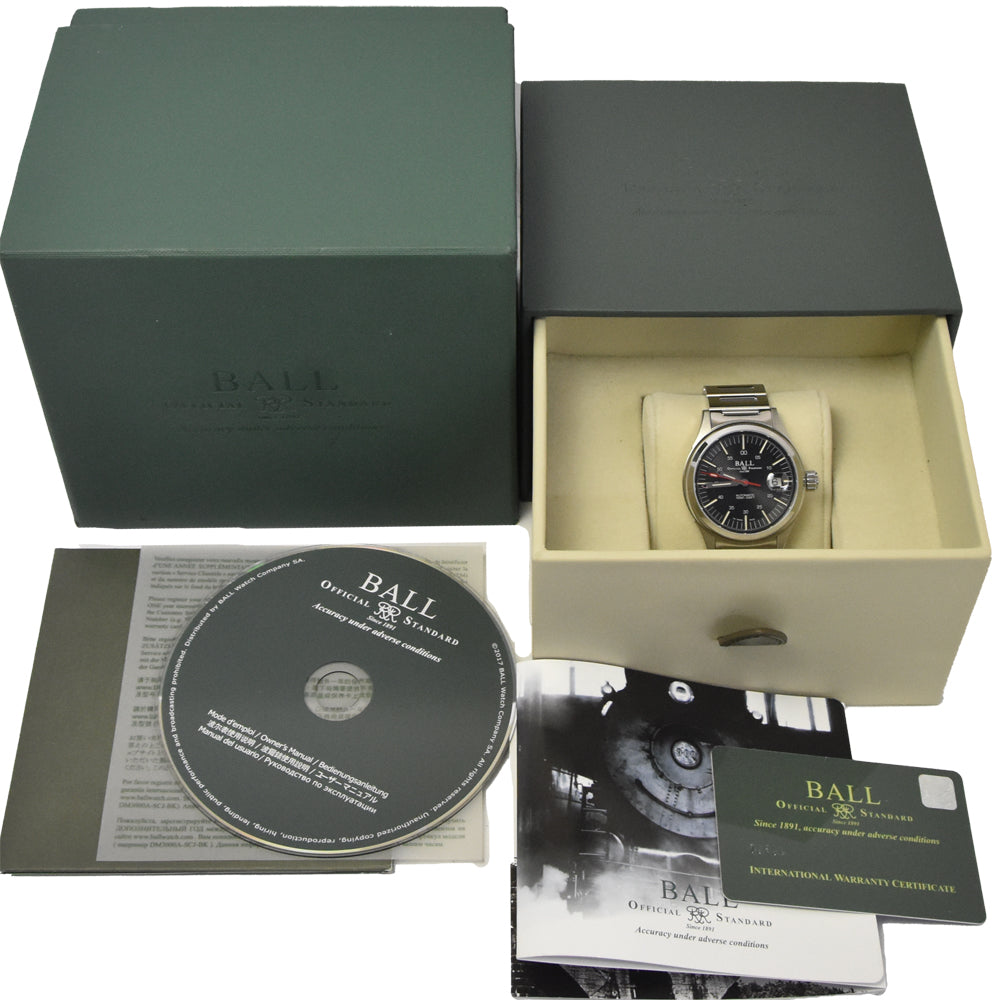with paper BALLWATCH Stokeman Nightbreaker NM2188C-S12J-BK2 Date black Dial Automatic Men's
 Watch J#145081